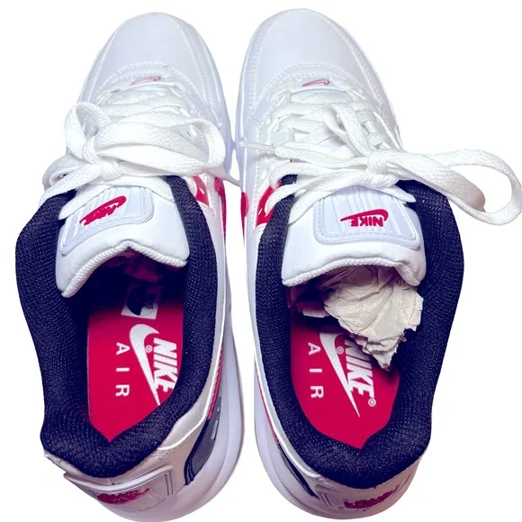 Nike Men's Airmax LTD 3 Sneakers in White and Red Size 8 Almost New - Picture 5 of 7
